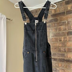Black denim jumpsuit